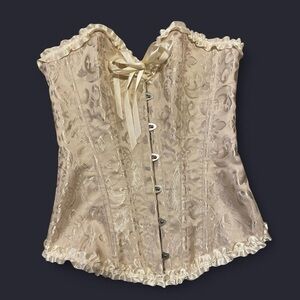 Viral Elegant Cream Corset Top